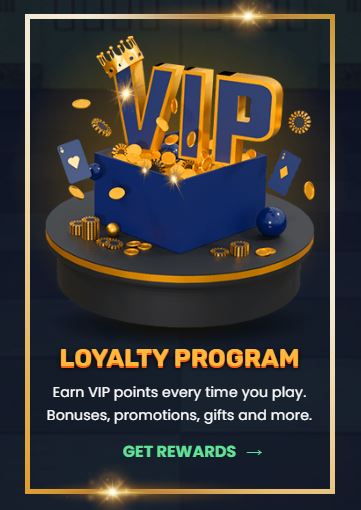Earn VIP points every time you play and get exclusive bonuses through the loyalty program